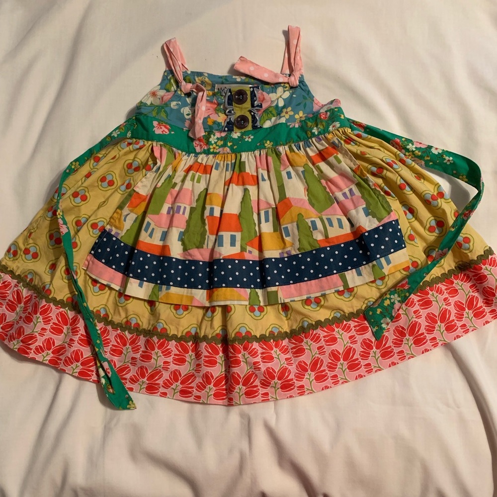 Matilda Jane Little Girls Knot-Strap Dress Size 2